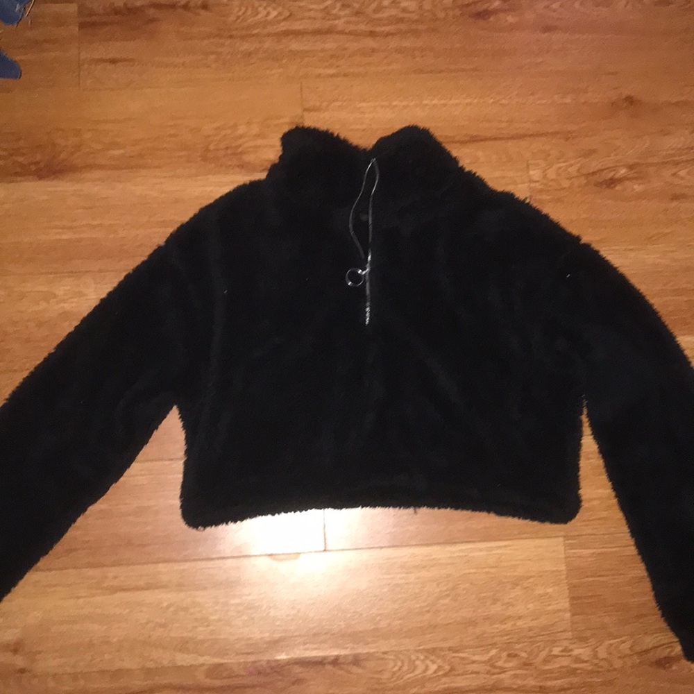 Cropped Sherpa Sweater
